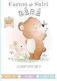  Carnet de suivi bébé: Cahier tout en un à compléter : journal de bord quotidien 2ème âge (partie diversification alimentaire) + suivi de santé – ... avec des BONUS (O\'Clair de lune - 2ème age)