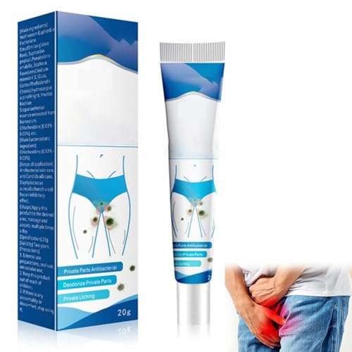 Crema para Picazón de Parte Privada para Hombre, Crema para Aliviar la Picazón, Cream Corporal para la Piel, 1 PC