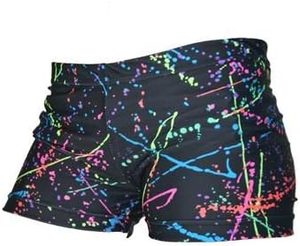 Black Paint Splatter Volleyball Spandex