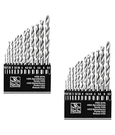 Ashish Professional Sales High Speed Steel Titanium Nitride Coated Drill Bits for Electric Manual Drilling Machine (13 Pieces)