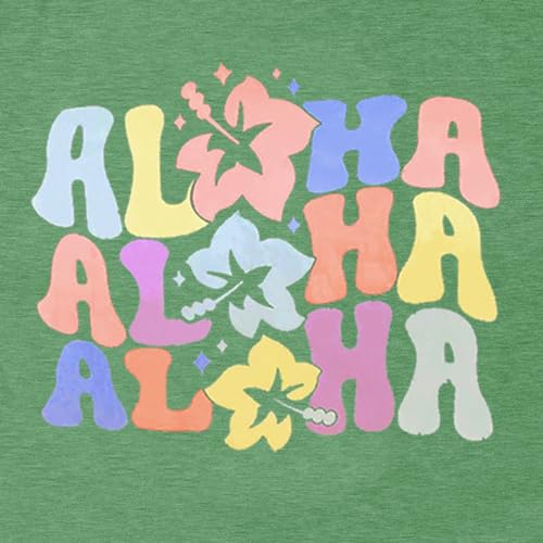 Women Hawaiian Shirt Summer Vacation Tee Floral Tropic Graphic Top Beach Cruise Party Tshirt Athletic Outfit2