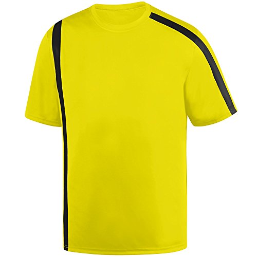 Augusta Sportswear Meninos 1621, Amarelo elétrico/preto, XP