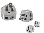 4 Boîte de TEDLIN Adaptateur universel de prise de voyage aux États-Unis/Canada 3 Pin Grounded Type I Plug pour l'Australie, la Chine, l'Argentine, Fidji et la Nouvelle-Zélande et plus