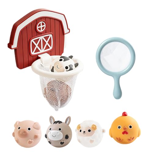 Jouets de bain panier de basketball avec 6 balles pour piscine et plage