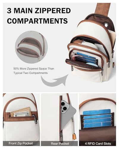 FADEON Vegan Leather Sling Bag