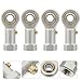 Homoyoyo 4 Pcs Rod End Ball Bearings Phs6 Threaded Fish Eye Spherical Plain Bearing 6- -Ball Joint for Industrial Power Transmission