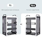GeeekPi DeskPi RackMate T1, 10-calowa szafa serwerowa 8U, mini rack o głębokości 200mm z półką i pustym panelem, do 10-calowego sprzętu AV, NAS i serwera (srebro)