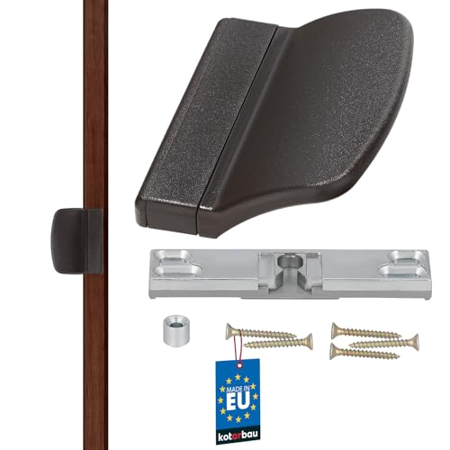 KOTARBAU 5907465905091 Chiusura per Porta del Balcone, Marrone Scuro