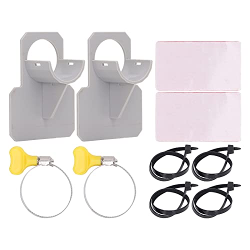 Swimming Pool Pipe Holders, above Ground Swimming Pool Hose Support Brackets with Tape Cable Tie above Ground Pool Accessories for Preventing Pipes Sagging Accessory
