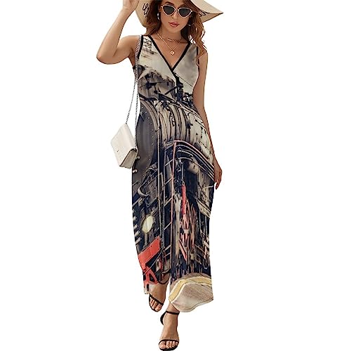 Robe à volants chic en col V : des finitions soignées pour un style raffiné