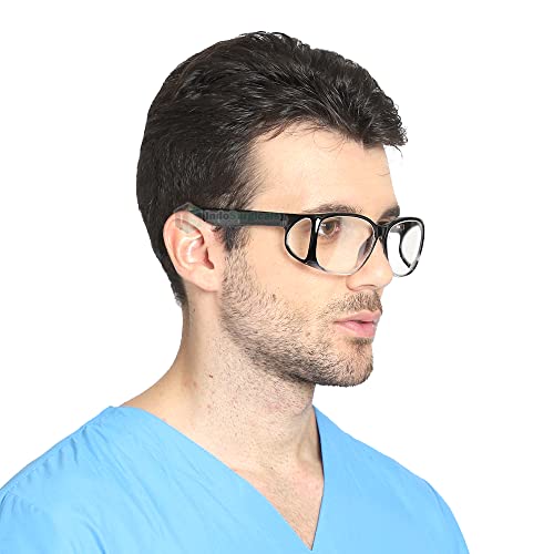 IS IndoSurgicals Polycarbonate Lead Goggles for X Ray Radiation Protection (Lead Equivalency 0.75 mm), Clear