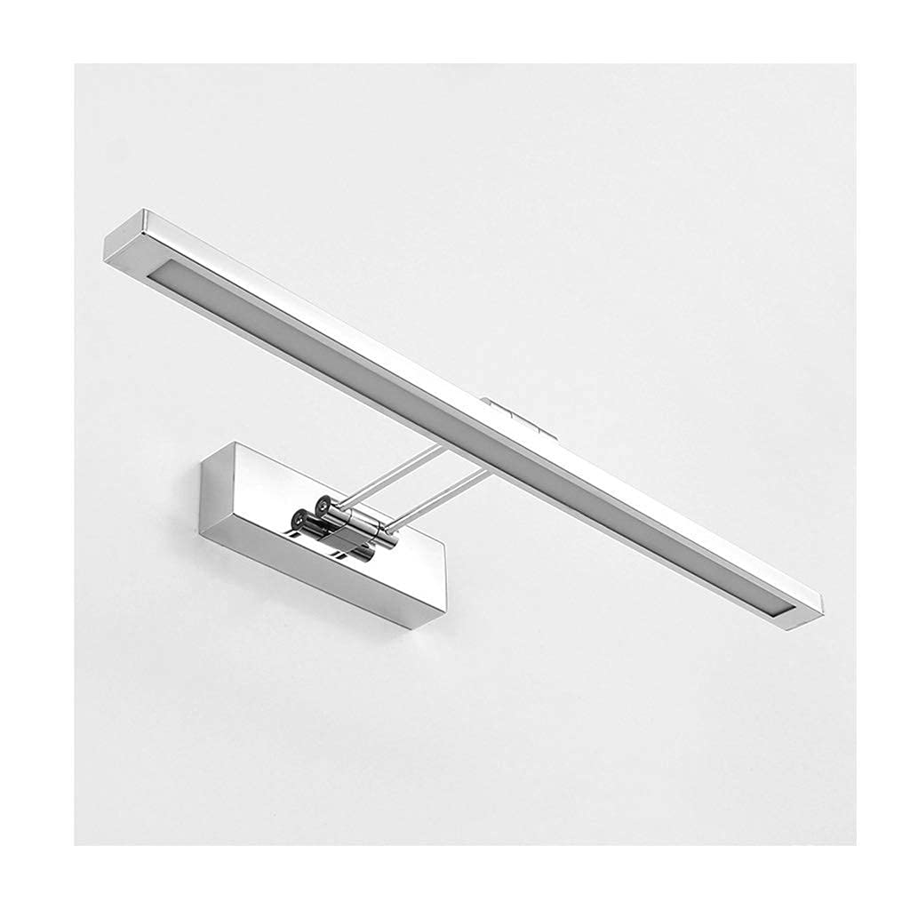 TYUHDUYUR Stainless Steel Mirror Cabinet Light Led Bathroom Mirror Headlight Waterproof Fog Dressing Light (Color : Warm White light-41cm/8w)