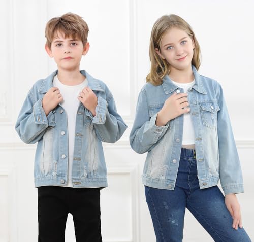 Cromoncent Classic Denim Jacket for Boys Girls3