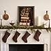 uniro Vintage Rustic Christmas Print Retro Xmas Book Art Oil Painting Dark Academia Decor Winter Farmhouse Holiday Wall Decor for Bedroom, Living Room, Gallery, winter Room Decor, Holiday Decoration Gifts( 8" x 10"-UNFRAMED)