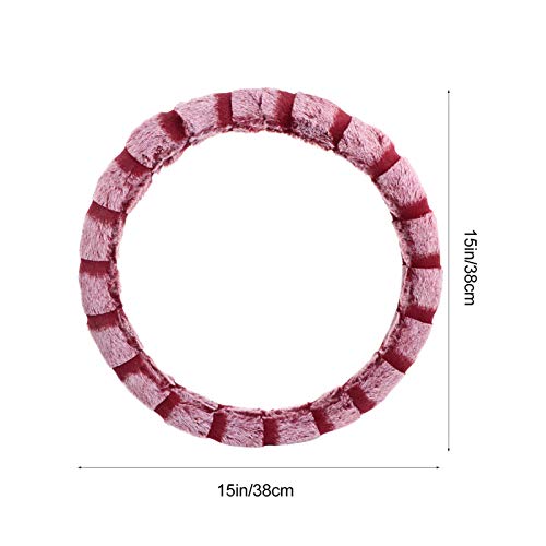 CLISPEED Volante Do Carro Capa de Pelúcia Inverno Quente Antiderrapante Protetor de Manga Do Volante