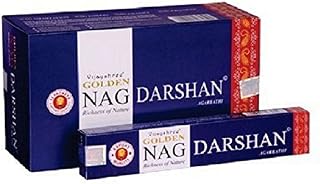 Golden Nag Darshan Incense Sticks 12 X 15gms Agarbatti