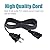 8ft Power Cord Replacement for Samsung UN40 UN43 UN48 UN49 UN50 UN55 UN60 UN65 UN70 UN75 UN78 Series 3903-000599 3903-000853 3903-001117 2 Prong Power Cable