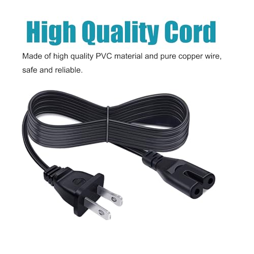2 Prong Power Cord Replacement for Bowers & Wilkins Zeppelin Air Speaker 8Ft Power Cord AC Cable by Saireed - Used condition - Image 3
