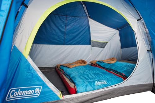 Image of Coleman Brazos 20 /30F Adult Cool-Weather Sleeping Bag with No-Snag Zipper & Stuff Sack, Machine Washable, Great for Camping, Traveling, Guests, & More