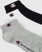 Champion Unisex Basics 6pk Quarter Socken, Hellgrau Meliert, 35-38 EU