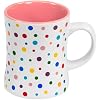 Yummy Sprinkles Ceramic Coffee Mug - Pastel Pink Cherry Blossom, 16oz, Microwave & Dishwasher Safe