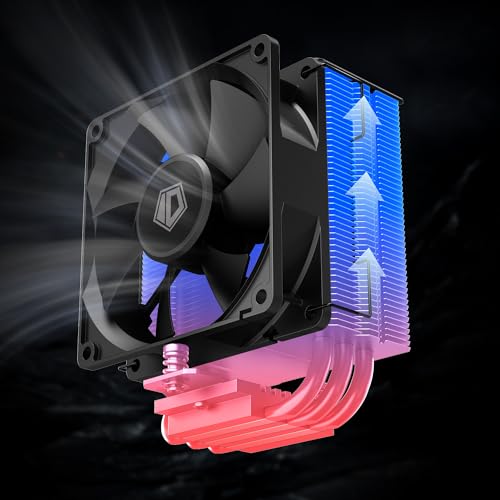 ID-COOLING SE-903-XT-BLACK Small Side Flow CPU Cooler for Intel & AMD with 3 Heat Pipes 3