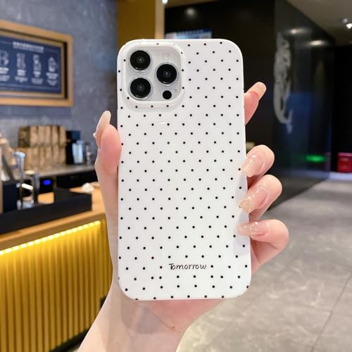 Coque iPhone 15 Pro Max de protection fine anti-choc design pois - 7