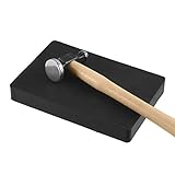 Extra-large Jeweler's, Leather-Craft Solid Rubber Bench Block - 6 x 4-inch