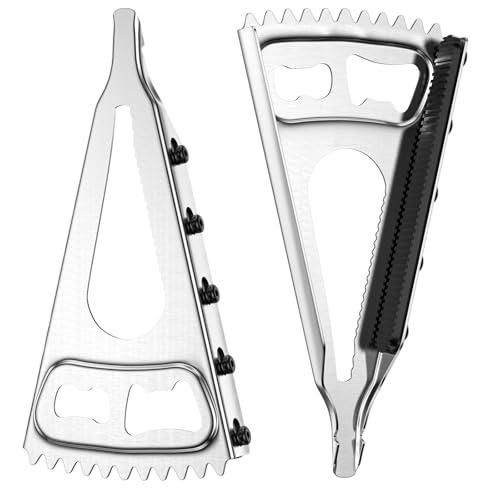 Chiluxendo 2 Pezzi Apribarattoli, Universale Opener Barattolo Forma di V Ispessito, Multifunzione Apribarattoli, Multifunzione Apri Barattolo, Apriscatole Multifunzione, Apribarattolo per Cucina, Bar