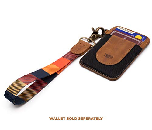 Image of POCKT Keychain Wristlet for Women and Men, Cute Wrist Lanyard for Keys, Short Key Chain Strap for Car Keys, Wallet, ID Badge & Phone | Autumn