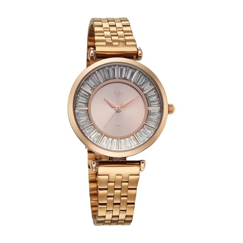 Fastrack Store Fastrack Vyb Ember Rose Gold Watch for Women - Image 3