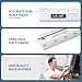 LJR ART 12 Inch Aluminum Cutting Ruler, Dual Scale Inch/Metric Measuring Tool with Precision Markings, Lightweight Straight Edge for Architects, Students, Engineers, and Designers