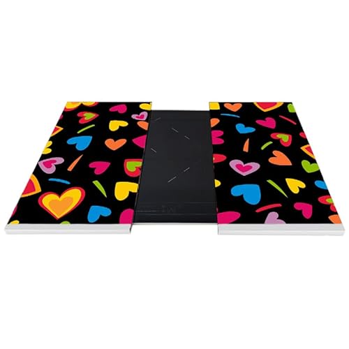 2 Tablas Deslizantes Viniladas Corazones para Robots de Cocinar compatible con Thermomix 60x30cm cada tabla, buen desplazamiento, ruedas de goma, evita cargar peso y cubre encimera completa - imagen 3