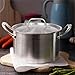 HOMICHEF Matte Olla de Acero Inoxidable Sin Níquel Pulido 3 Imagen de HOMICHEF Matte Olla de Acero Inoxidable Sin Níquel Pulido 3