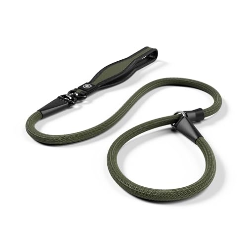 BullyBillows Anti-Pull Anti-Choking Training Dog Lead | 1.2m Active Light Dog Lead Designed With Graded Materials | Suitable For Strong Dogs | Suitable For All dog Breeds | Khaki