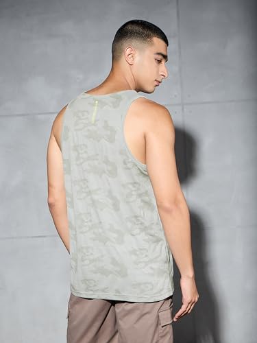 Image of TECHNOSPORT Men's Slim Fit Sleeveless Gym Vest Tank Top, VENTMESH Quick Dry Moisture Wicking Stretchable Vest for Gym Workout and Training