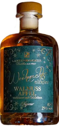 Lantenhammer Weihnachtselixier Walnuss-Apfellikör 0,5 Liter 25% Vol.