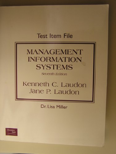 Management Information Systems: Test Item File 0130611573 Book Cover