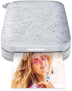 HP Sprocket Portable 2x3" Instant Color Photo Printer (Blush) Print Pictures on Zink Sticky-Backed Paper from your iOS & Android Device.