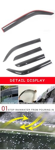 Déflecteurs de vent auto pour Cadillac SRX protection pluie - 7