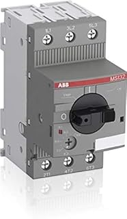 ASEA BROWN BOVERI MS132-1.0 50/60 HZ, 45 MM Width, Trip Class 10, Screw TERMINALS, 230/600 VAC, Manual Motor Starter, 3 Poles, 100 KA, 12.5 A, DIN Rail Mount