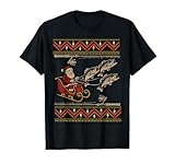 Christmas Fishing Humor Santa Sleigh Bass for Dads