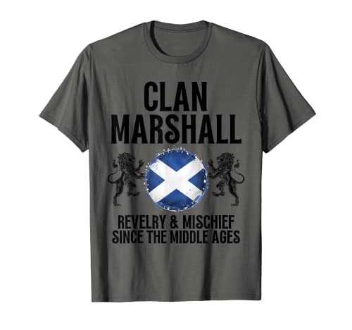 Marshall Clan Scottish Apellido Scotland Heráldica Camiseta