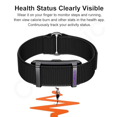 Image of Cubonic Vytal Edge- Track What Matters Smart Band Bracelet Health Wristband Fitness Tracker for Heart Rate, Sleep, Steps, Activity & Body Temp, Upto 30 Days Battery, No Subscription App (Black)