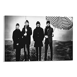 TRHD Poster sur toile The Beatles Classic Rock 20 x 30 cm - Les Beatles, Paul McCartney, John Lennon, RIngo Starr, George Harrison