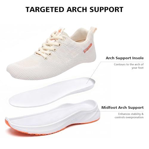Image of Padgene Womens Sneakers Lightweight Tennis Walking Shoes Sports Running Shoes for Woman Mesh Breathable Gym Fashion Sneakers Athletic Comfortable Casual