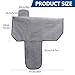 Dr.sendesi Western Saddle Cover Waterproof 600D Oxford – Heavy Duty Horse Saddle Seat Cover with 6 Elastic Straps, Full Protective Cover for Western Saddles for Horses (Gray)