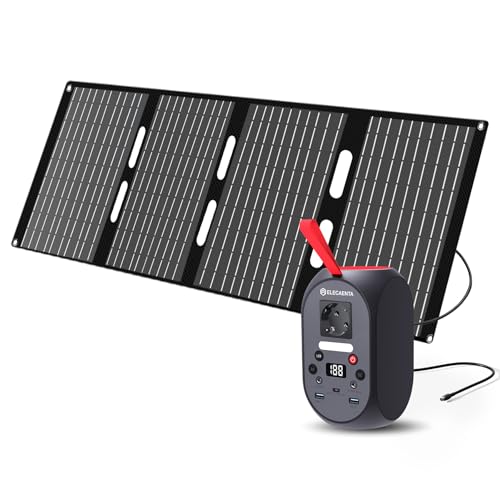 [Cosa otterrai]: 📢Due pacchetti separati consegnati, 1*ELECAENTA Centrale Elettrica Portatile 99Wh spediti da Amazon, 1*ED-60W Pannello Solare spediti da Amazon. Consultare il manuale del prodotto per informazioni complete sulla garanzia post-vendita