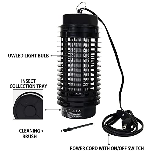 Bug Zapper, Mosquito Zapper Outdoor, Electric Mosquito Killer Indoor, Fly Trap, Effective Insect Zapper For Home Backyard Patio, Waterproof Indoor & Outdoor (Black) #TOP3