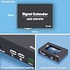 VGA KVM Extender Over Single Cat5e/6/7 with USB2.0 for Keyboard and Mouse, Support All Systems, Audio I/O, RS232 (up to 394FT-2 Port USB-1080p@60hz-RS232-AUDIO)